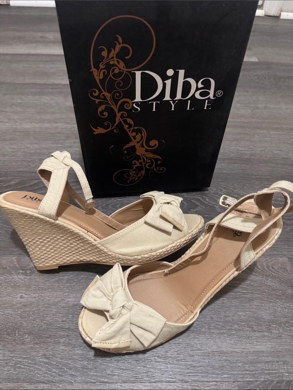 Women’s Cream Bow Slingback Sandals
